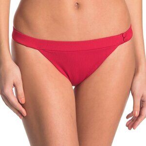 Red Carter Textured Bikini Bottoms Small NEW!